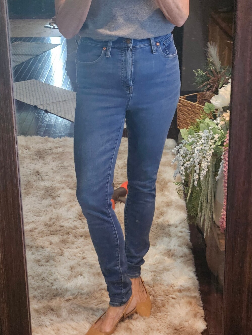 Madewell Classic High-Rise Blue Skinny Jeans - Women 28 TALL